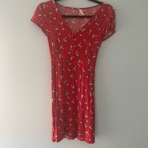 Red Floral Dress